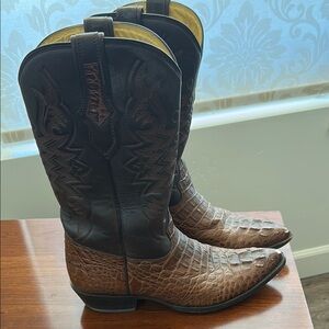 Lucchese Brown Cowboy Western Boots
